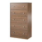Ellwyn Tall 5 Drawer Dresser, Walnut - Saint Walnut