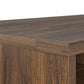 Noble 65” TV Stand with Electric Fireplace Insert and 4 Shelves - Walnut