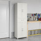 Lory Framed Storage Cabinet with Drawer - White