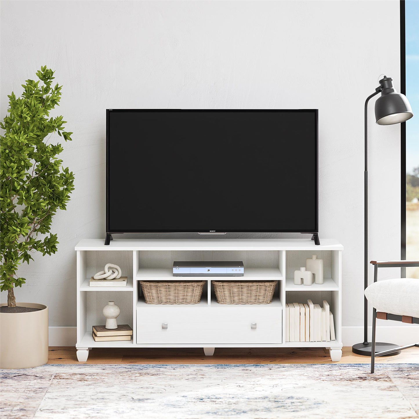 Brett TV Stand for TVs up to 64in - White