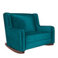 Baby Relax Hadley Upholstered Double Rocker Chair, Green Velvet - Green