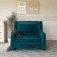 Baby Relax Hadley Upholstered Double Rocker Chair, Green Velvet - Green