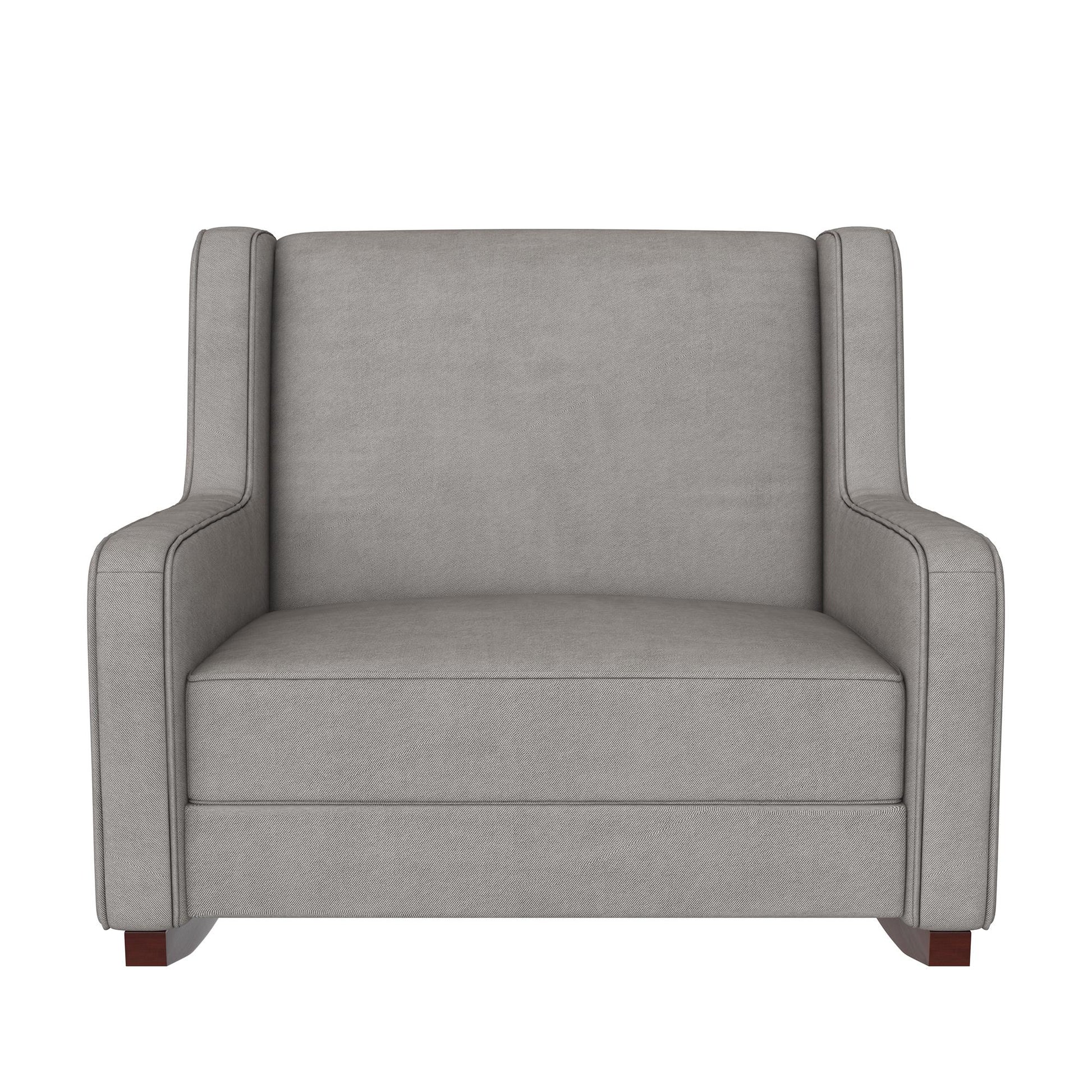 Hadley Double Rocker Chair Extra Wide for Complete Comfort - Taupe