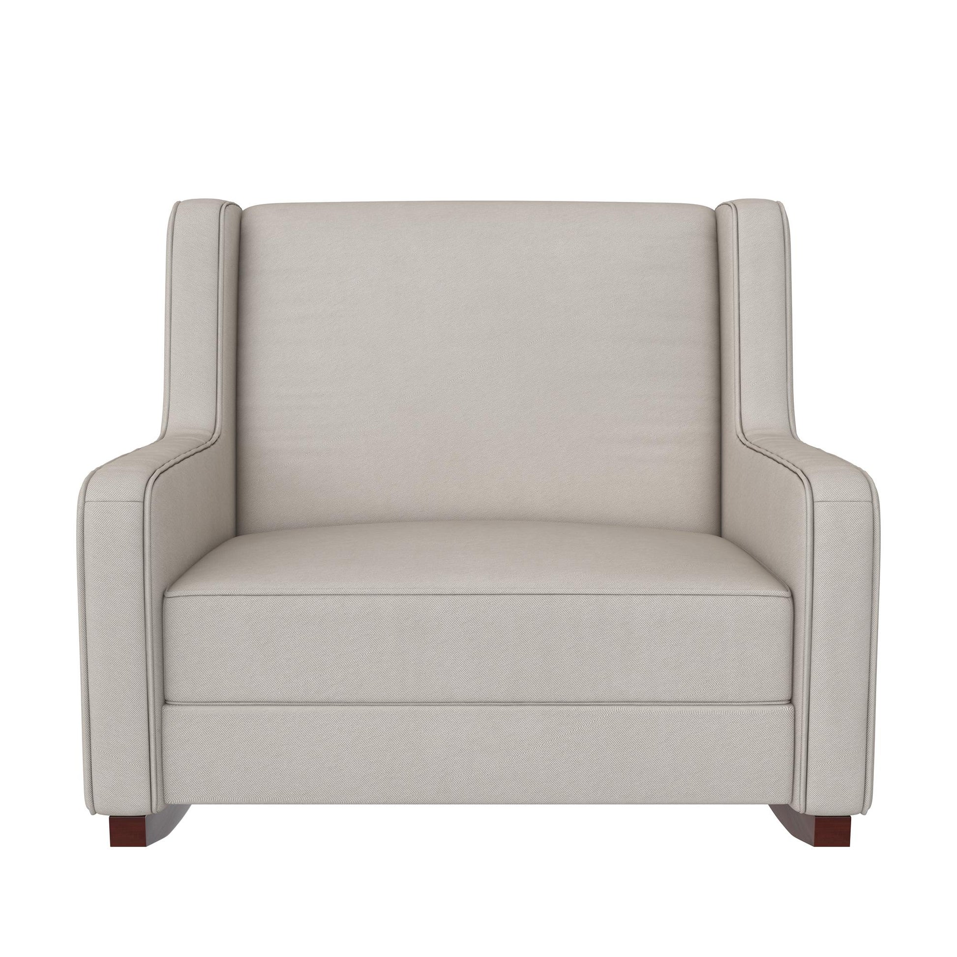 Hadley Double Rocker Chair Extra Wide for Complete Comfort - Beige