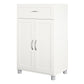Lory Framed 2 Door/1 Drawer Base Cabinet - White