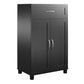 Lory Framed 2 Door/1 Drawer Base Cabinet - Black