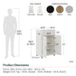 Lory Framed 2 Door/1 Drawer Base Cabinet - Dove Gray