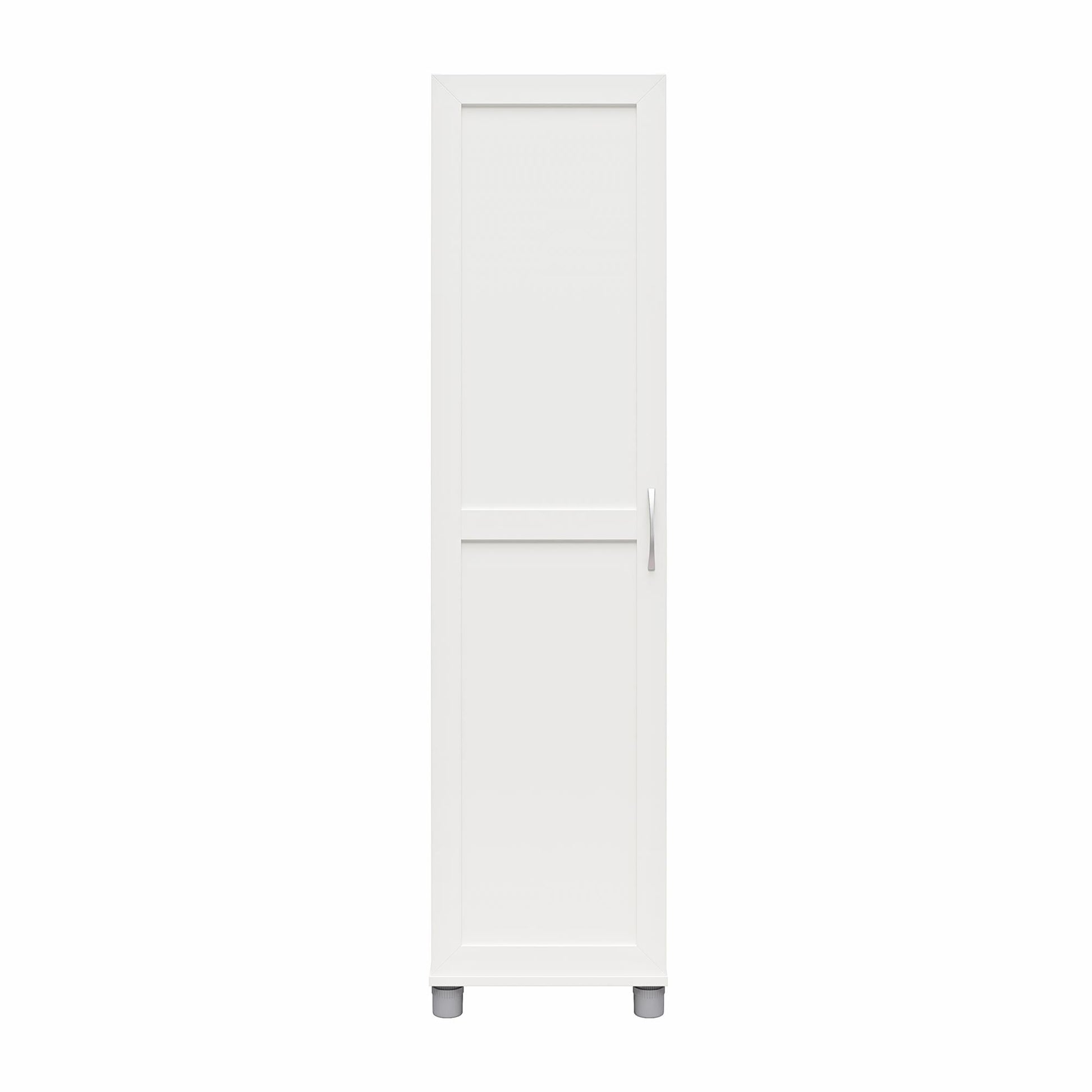 Lory Framed 60In Tall Storage Cabinet - White