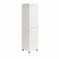 Lory Framed 60In Tall Storage Cabinet - White