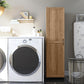 Basin Framed 60" Storage Cabinet - Natural