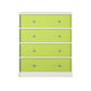 Mya Park Dresser with Fabric Bins - Apple Green