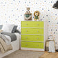 Mya Park Dresser with Fabric Bins - Apple Green