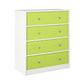 Mya Park Dresser with Fabric Bins - Apple Green