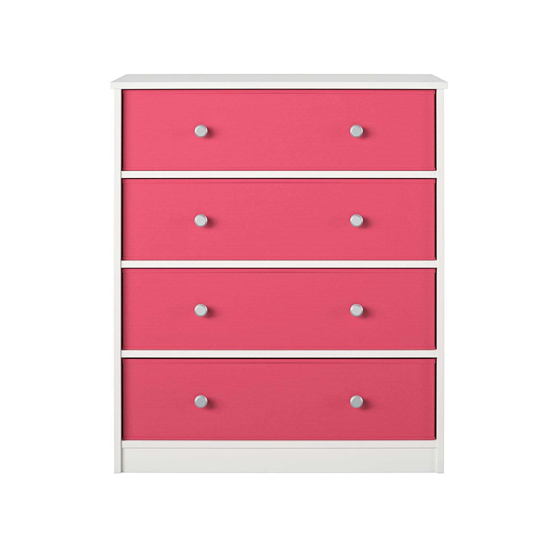 Mya Park Dresser with Fabric Bins - Pink