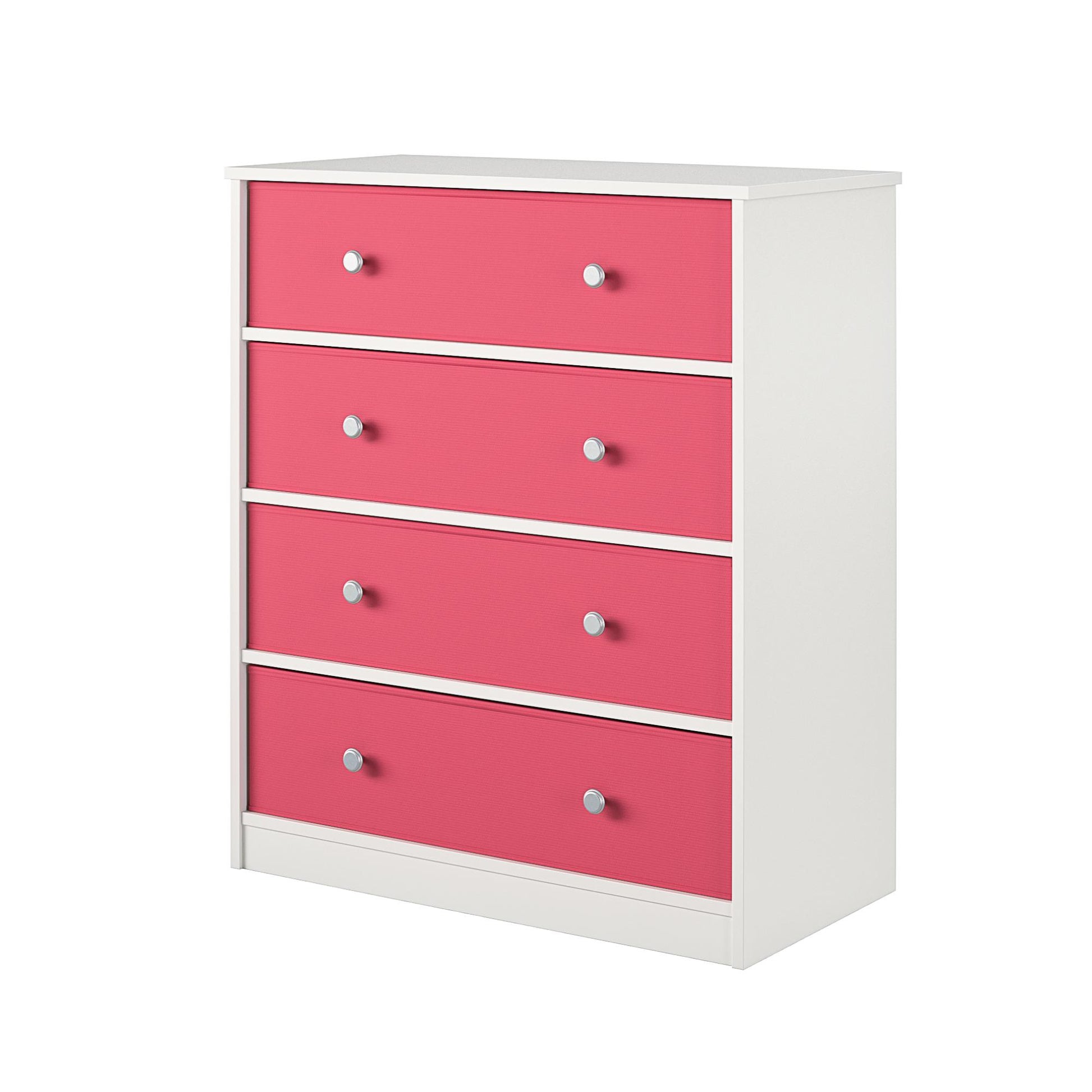 Mya Park Dresser with Fabric Bins - Pink