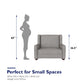Hadley Double Rocker Chair Extra Wide for Complete Comfort - Taupe