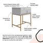 Effie Nightstand - White