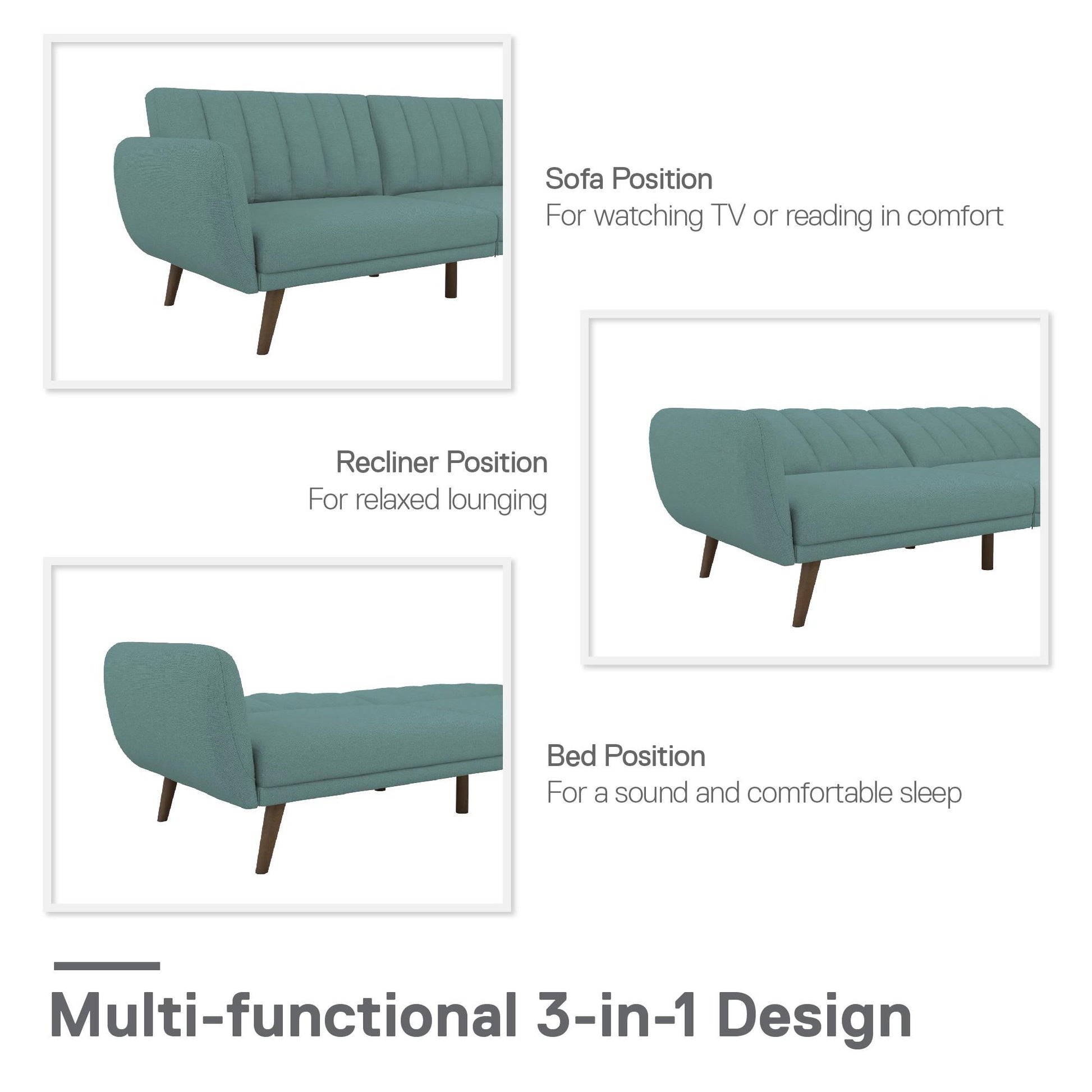 Brittany Futon - Teal