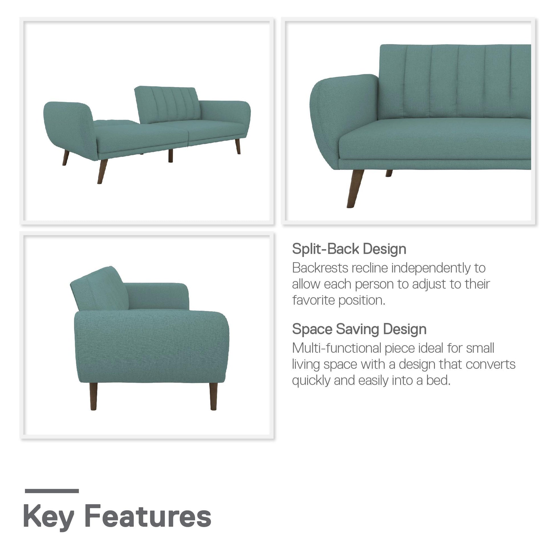 Brittany Futon - Teal