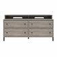 Kalissa Media Dresser for TVs up to 50", Gray Oak with Black - Gray Oak