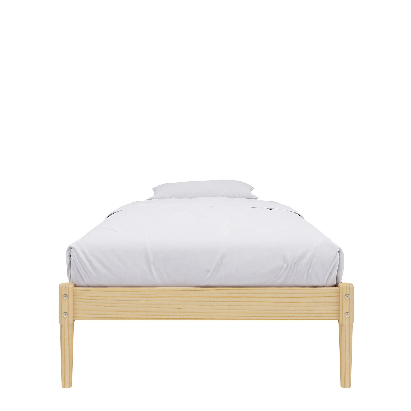 DHP Lorriana Wood Platform Bed, Twin Size, Natural - Natural - Twin