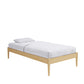 DHP Lorriana Wood Platform Bed, Twin Size, Natural - Natural - Twin