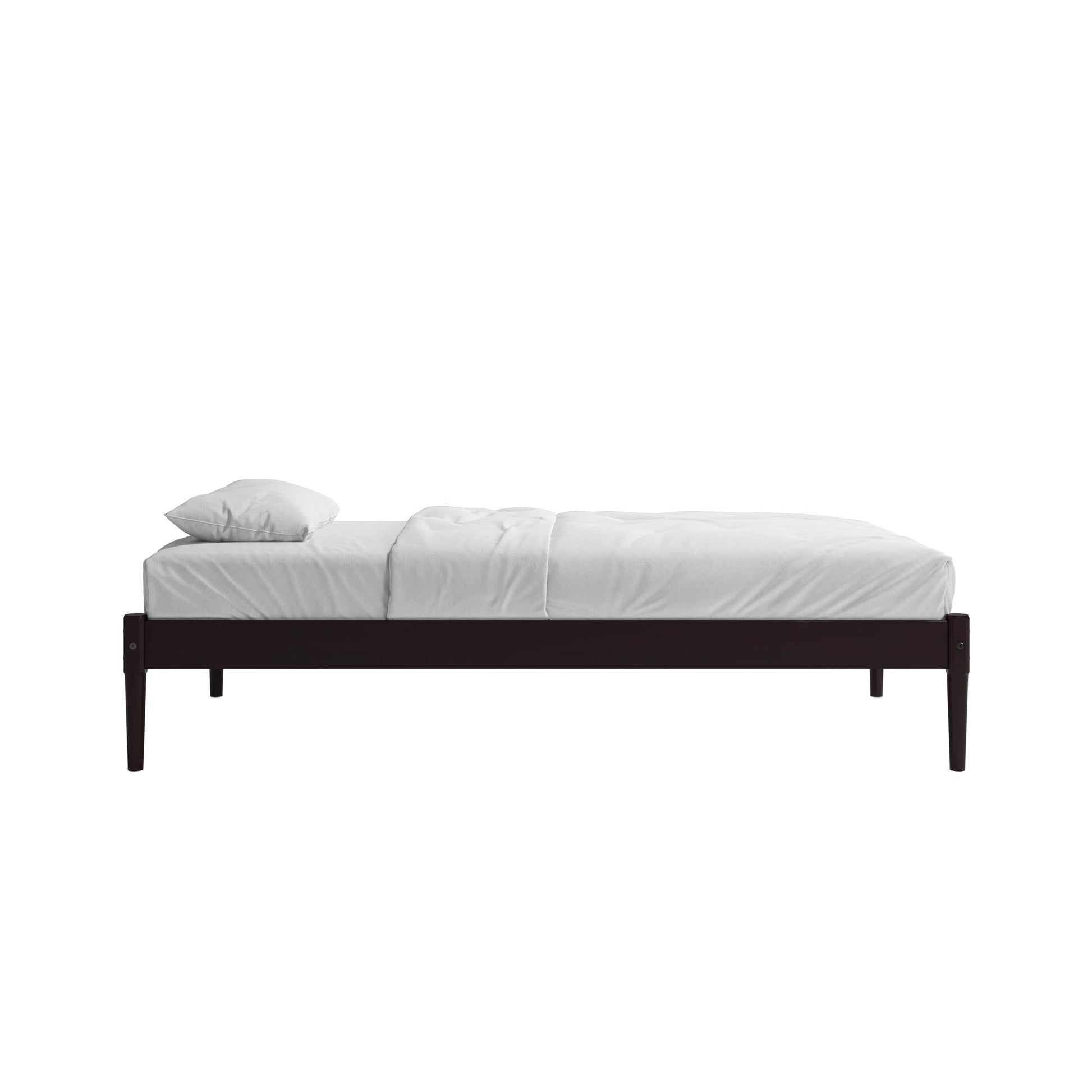 DHP Lorriana Wood Platform Bed, Twin Size, Espresso - Espresso - Twin