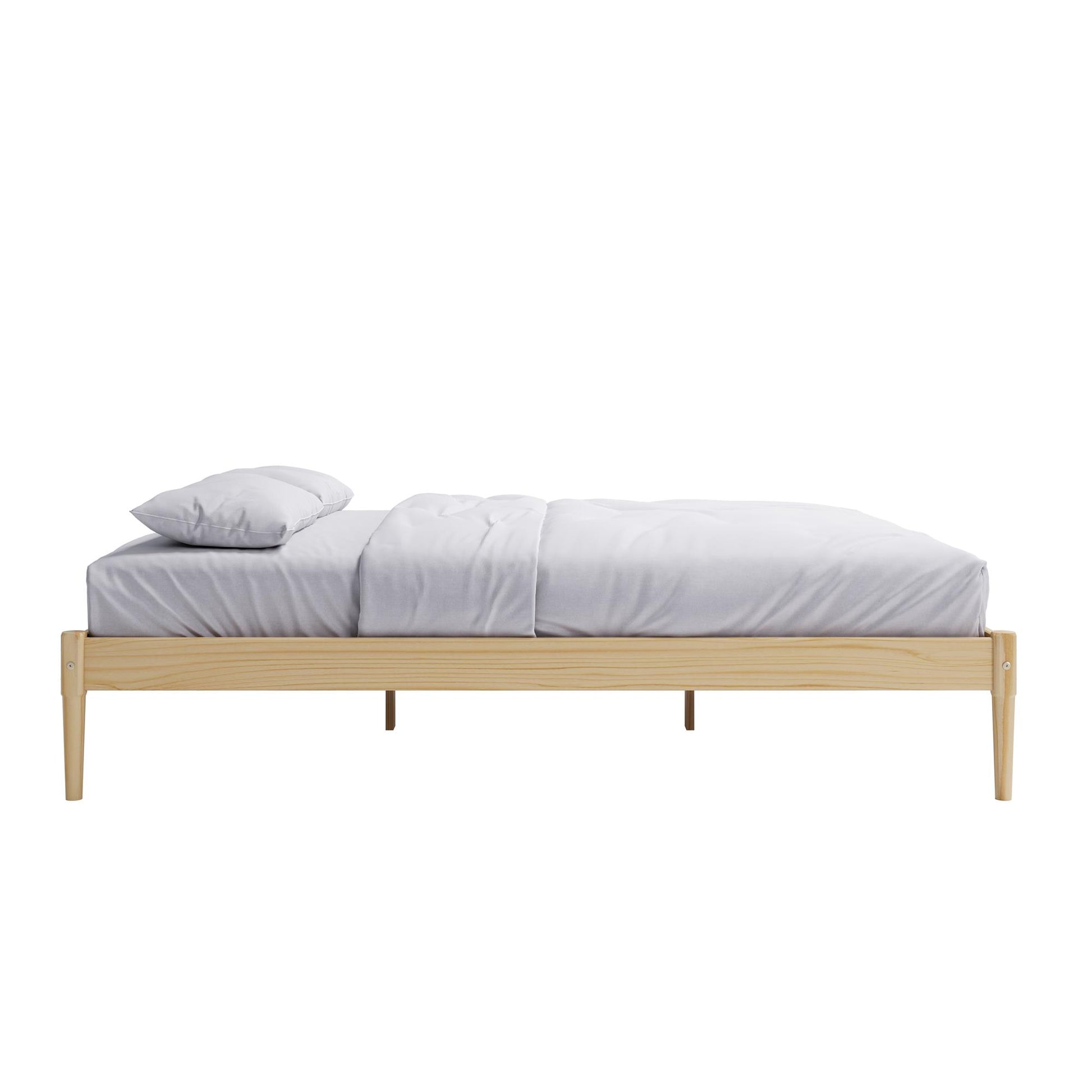 DHP Lorriana Wood Platform Bed, Full Size, Natural - Natural - Full