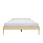 DHP Lorriana Wood Platform Bed, Full Size, Natural - Natural - Full