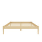 DHP Lorriana Wood Platform Bed, Full Size, Natural - Natural - Full