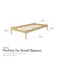 DHP Lorriana Wood Platform Bed, Twin Size, Natural - Natural - Twin