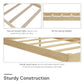 DHP Lorriana Wood Platform Bed, Twin Size, Natural - Natural - Twin