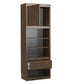 Paramount Single Side Cabinet for Wall Beds with Pullout Nightstand and Storage - Columbia Walnut