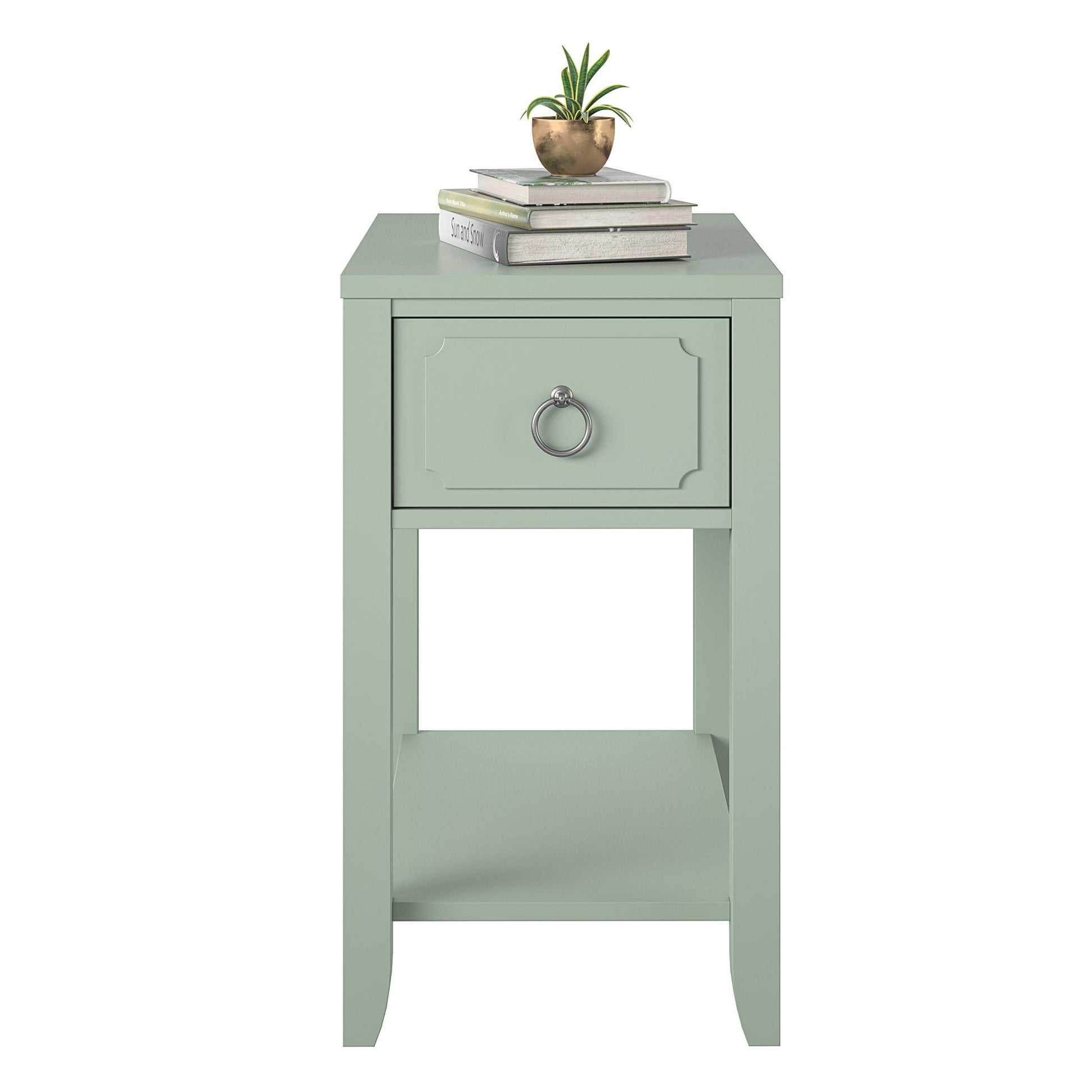 Her Majesty Narrow Side Table - Pale Green