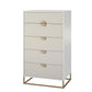 Kelly 5 Drawer Dresser - White