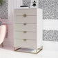 Kelly 5 Drawer Dresser - White