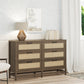 Lennon 6 Drawer Dresser - Medium Brown