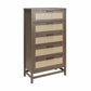 Lennon 5 Drawer Dresser - Medium Brown