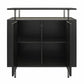 Ameriwood Home Lakeland Bar Cabinet, Black Oak - Black Oak