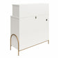 Anastasia 4 Drawer Dresser with Hutch - White