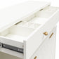 Anastasia 4 Drawer Dresser with Hutch - White