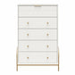Anastasia 5 Drawer Dresser - White