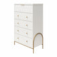 Anastasia 5 Drawer Dresser - White