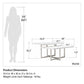 Brielle Coffee Table - White marble