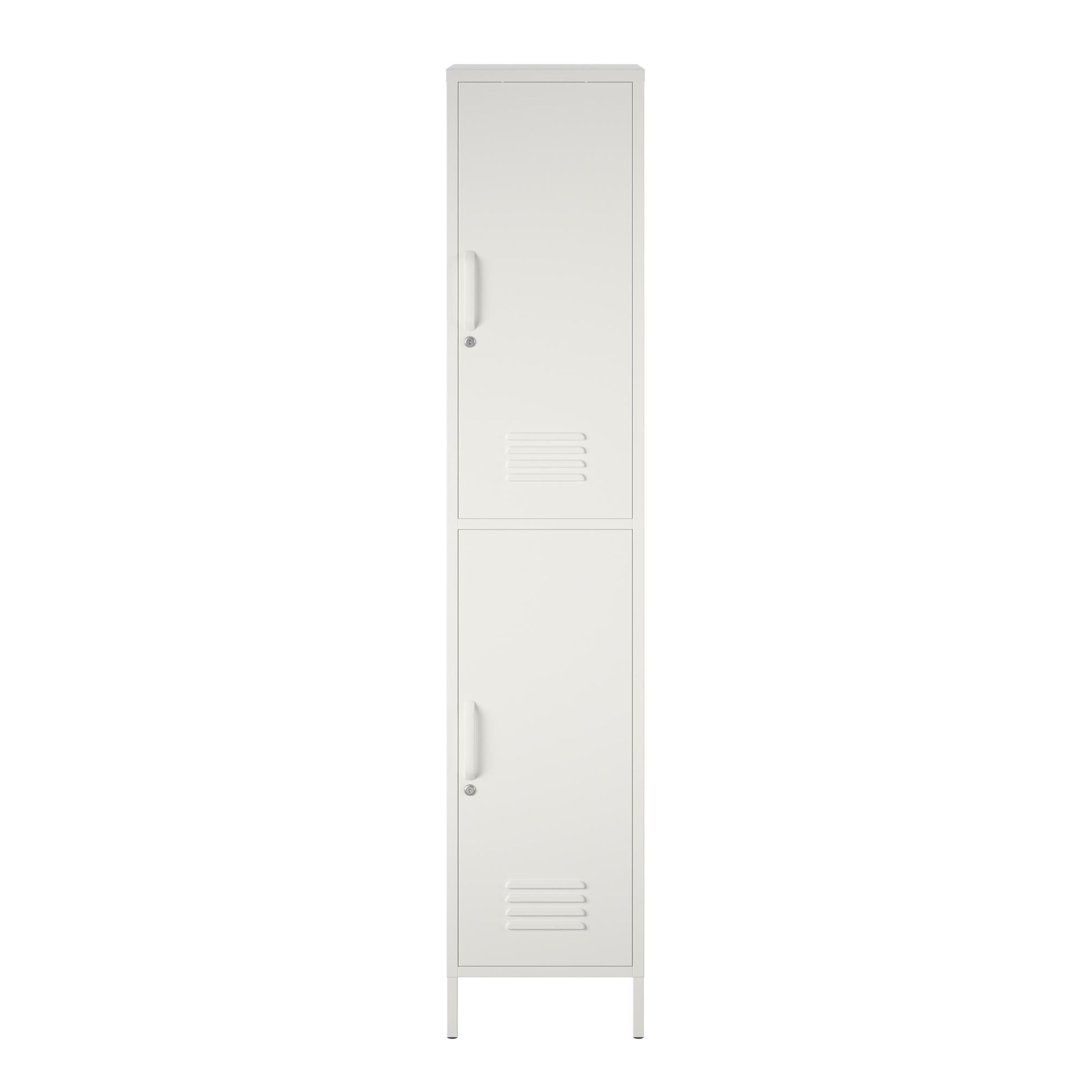 Mission District 2 Door Cabinet - White