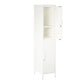 Mission District 2 Door Cabinet - White