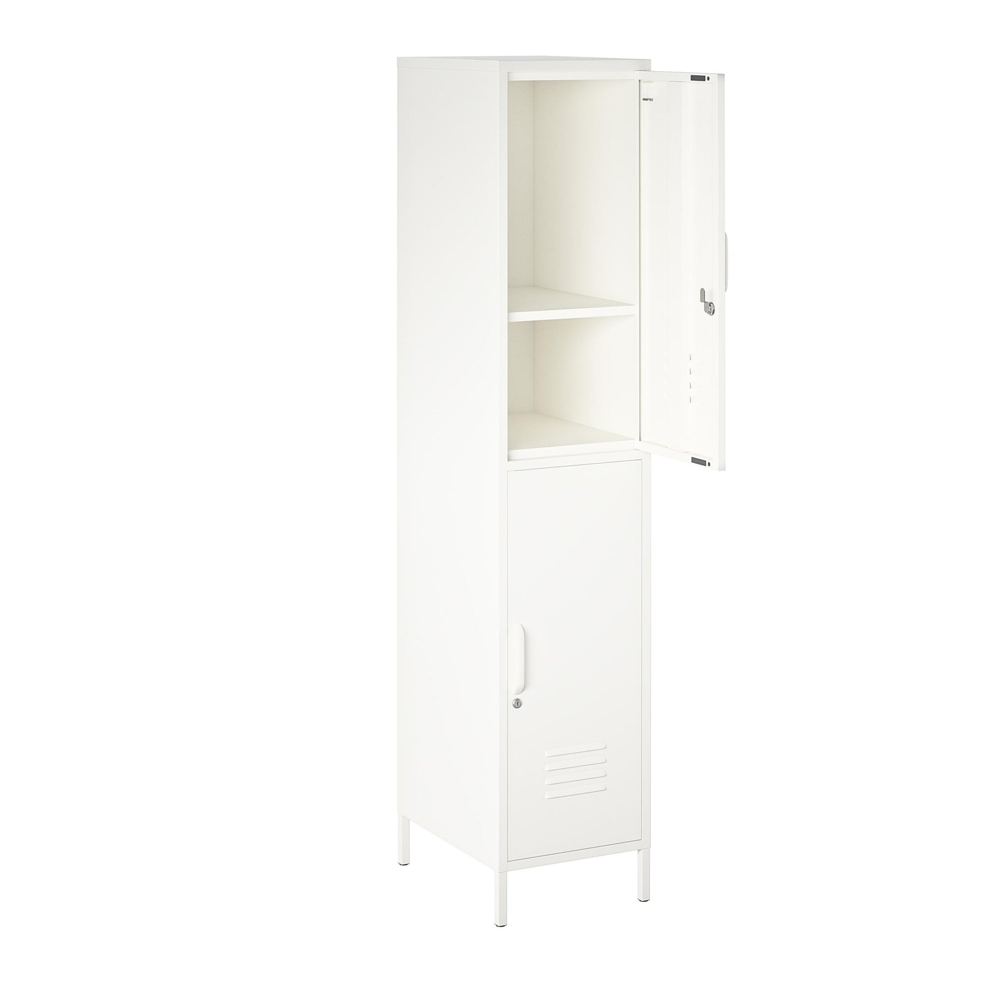 Mission District 2 Door Cabinet - White