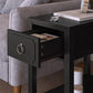 Her Majesty Narrow Side Table - Black