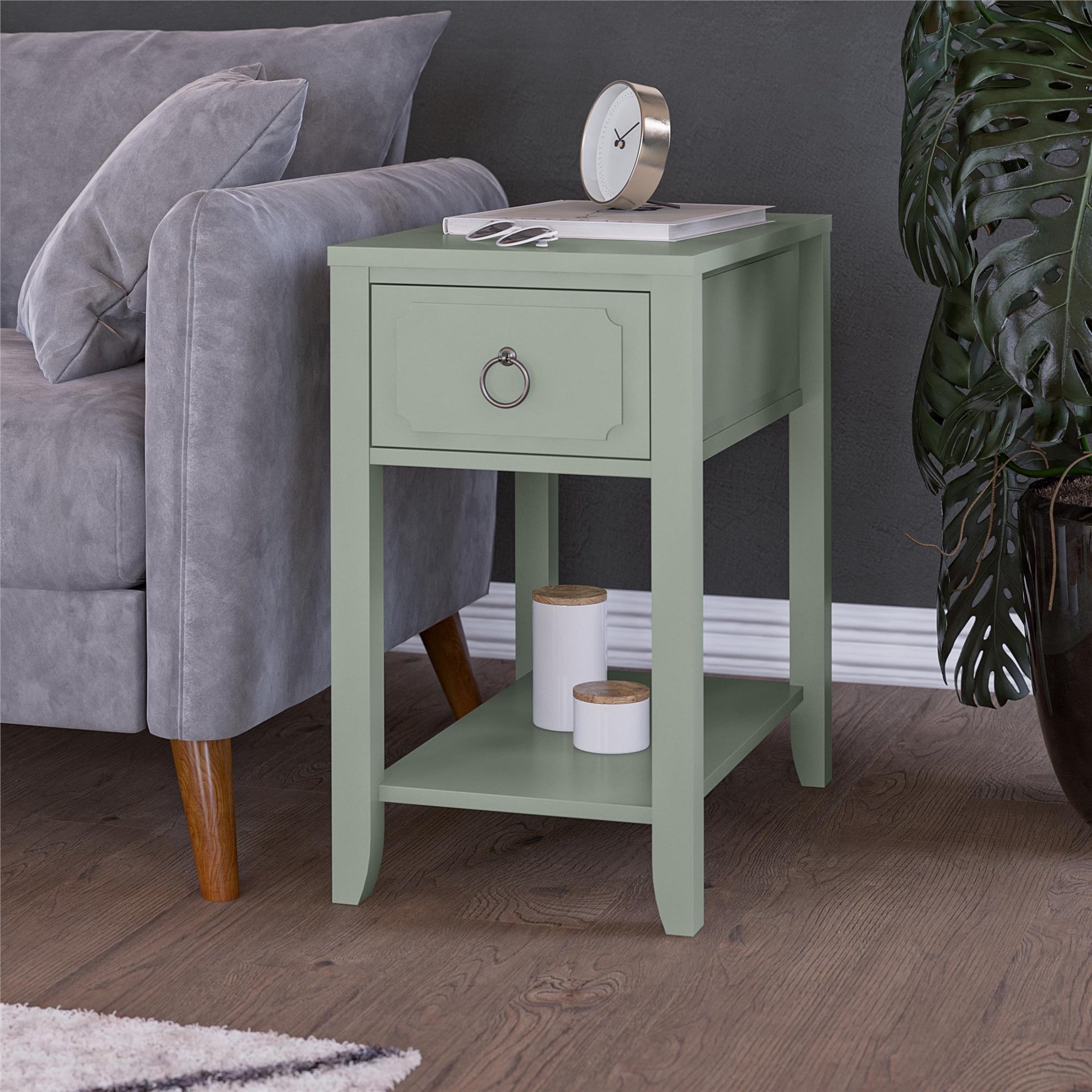 Her Majesty Narrow Side Table - Pale Green