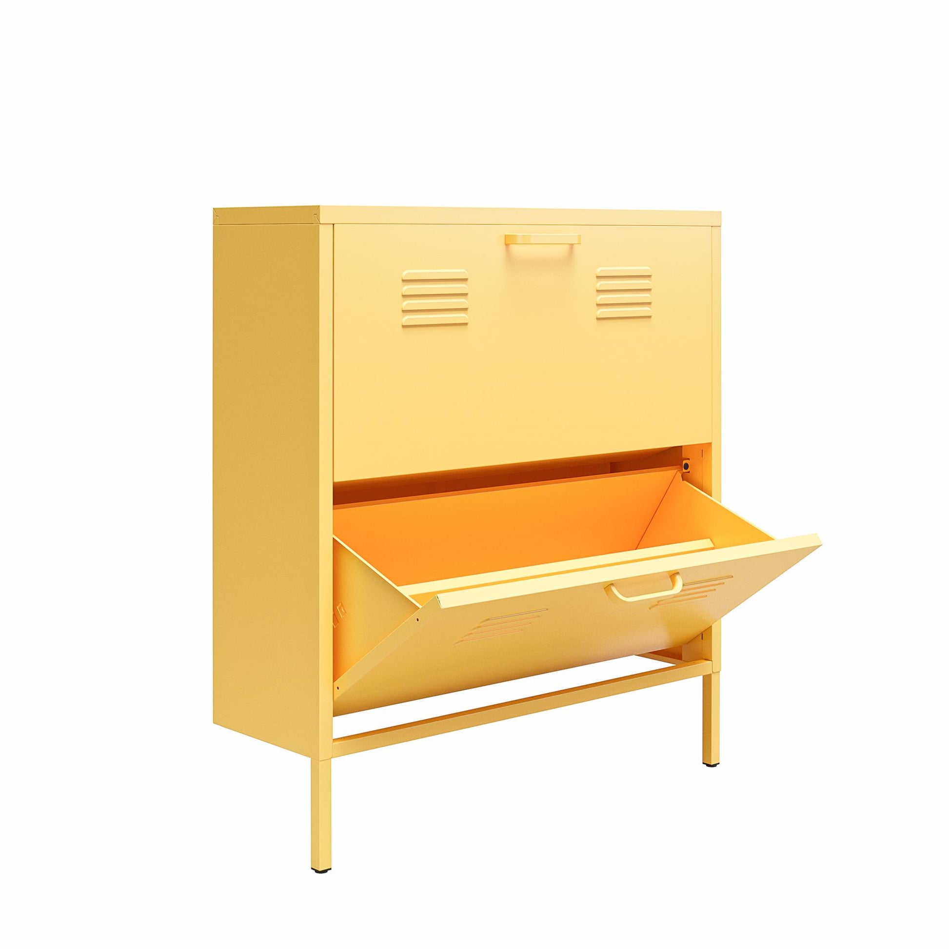 Cache 2 Door Shoe Storage - Yellow